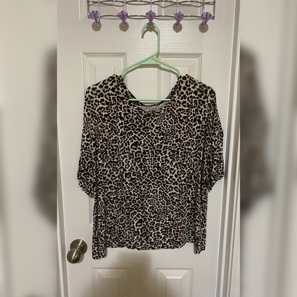 Joyspun Other - Leopard Print You are gorgeous Pajama Top